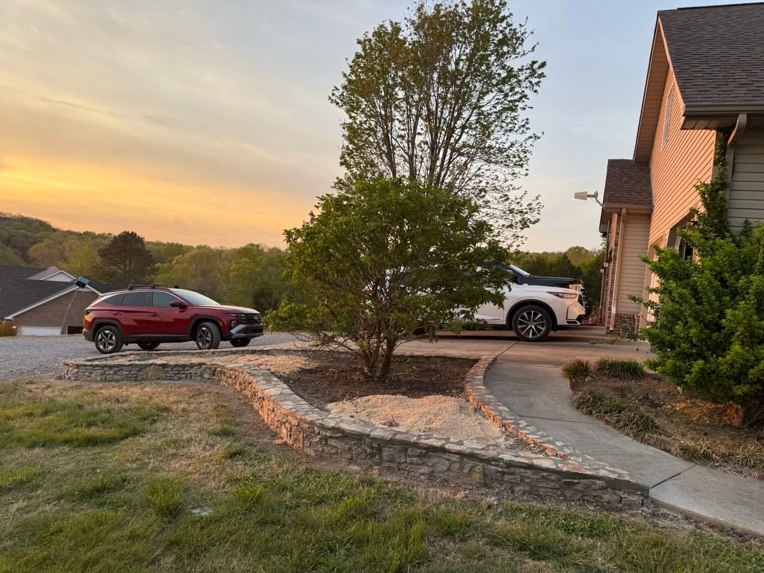 Custom hardscaping installation